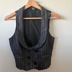 Y2K Sirens Pinstripe Vest